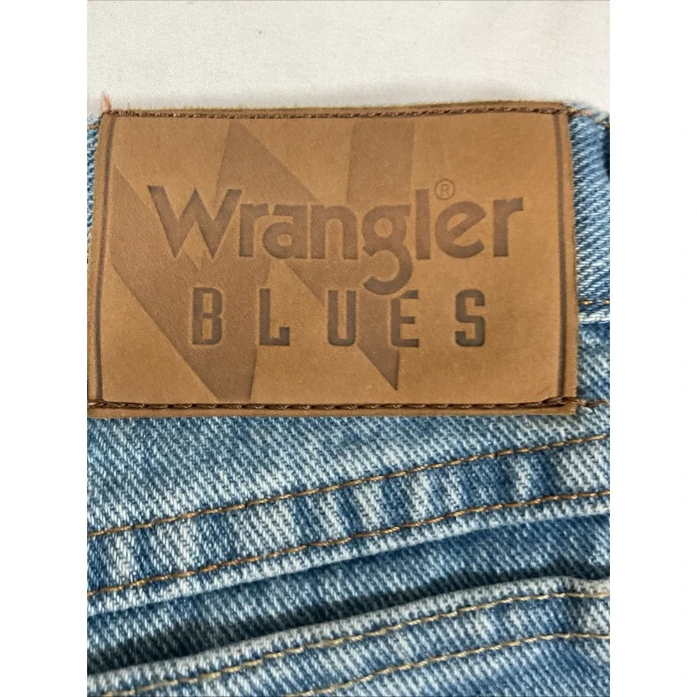 Wrangler Blues Jeans Men's‎ 40X30 Light Blue Wide Leg Denim L2